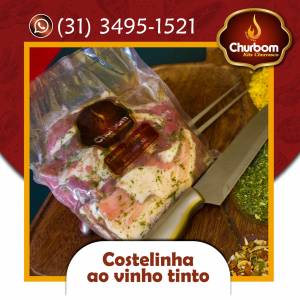 Costelinha ao vinho tinto - R$ 17,00 - 600g
