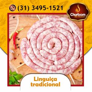 Lingui�as pernil alho e sal - R$ 19,00 o pacote
