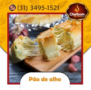 P�o de alho - com 5 - R$ 20,00 