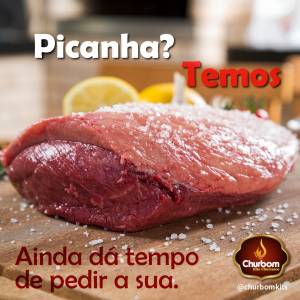 Picanha bovina AA - R$ 99,00 o kg